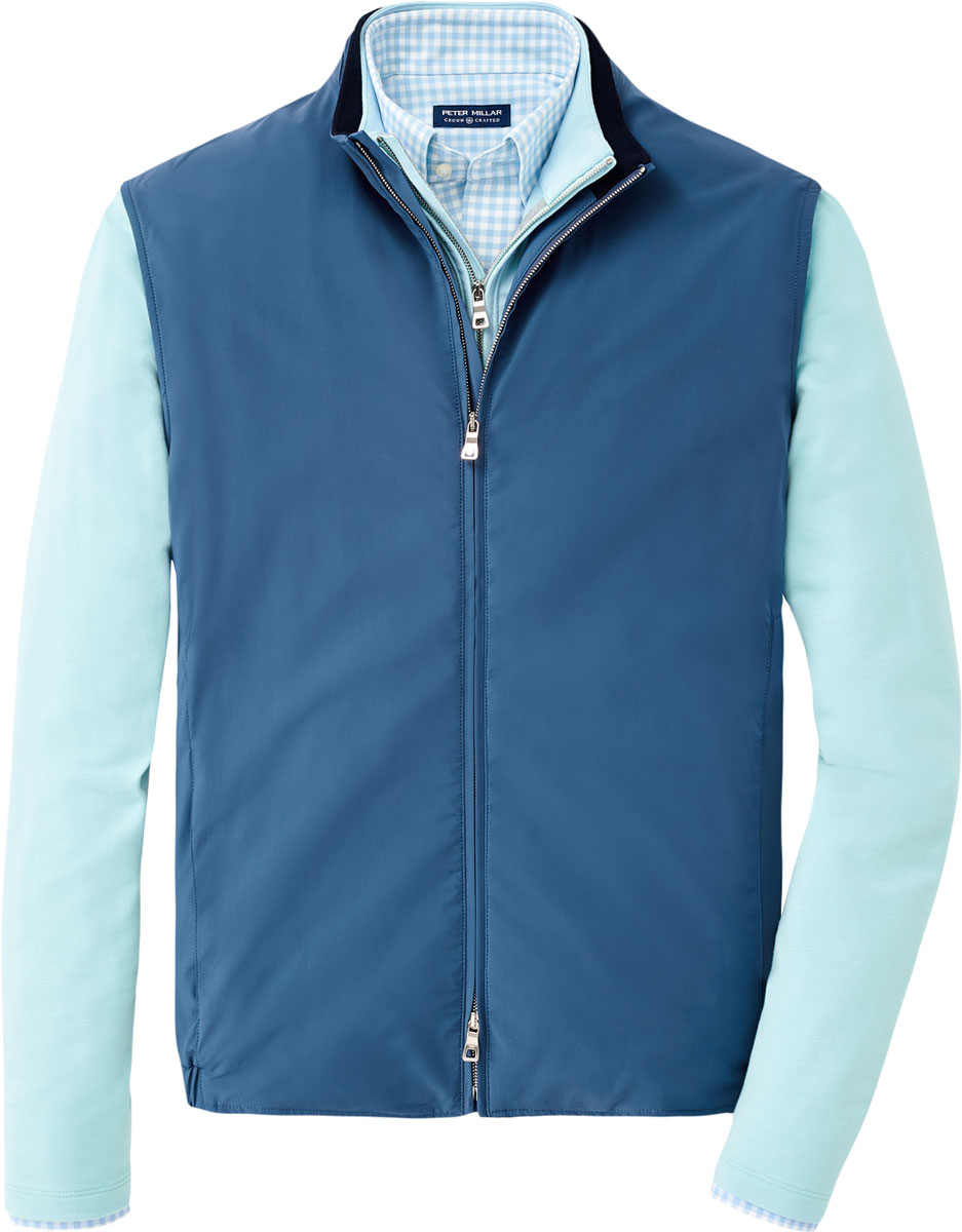 Peter Millar Crown Crafted Stealth Performance Full-Zip Golf Vests